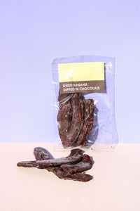 Dried Banana Dipped in Chocolate